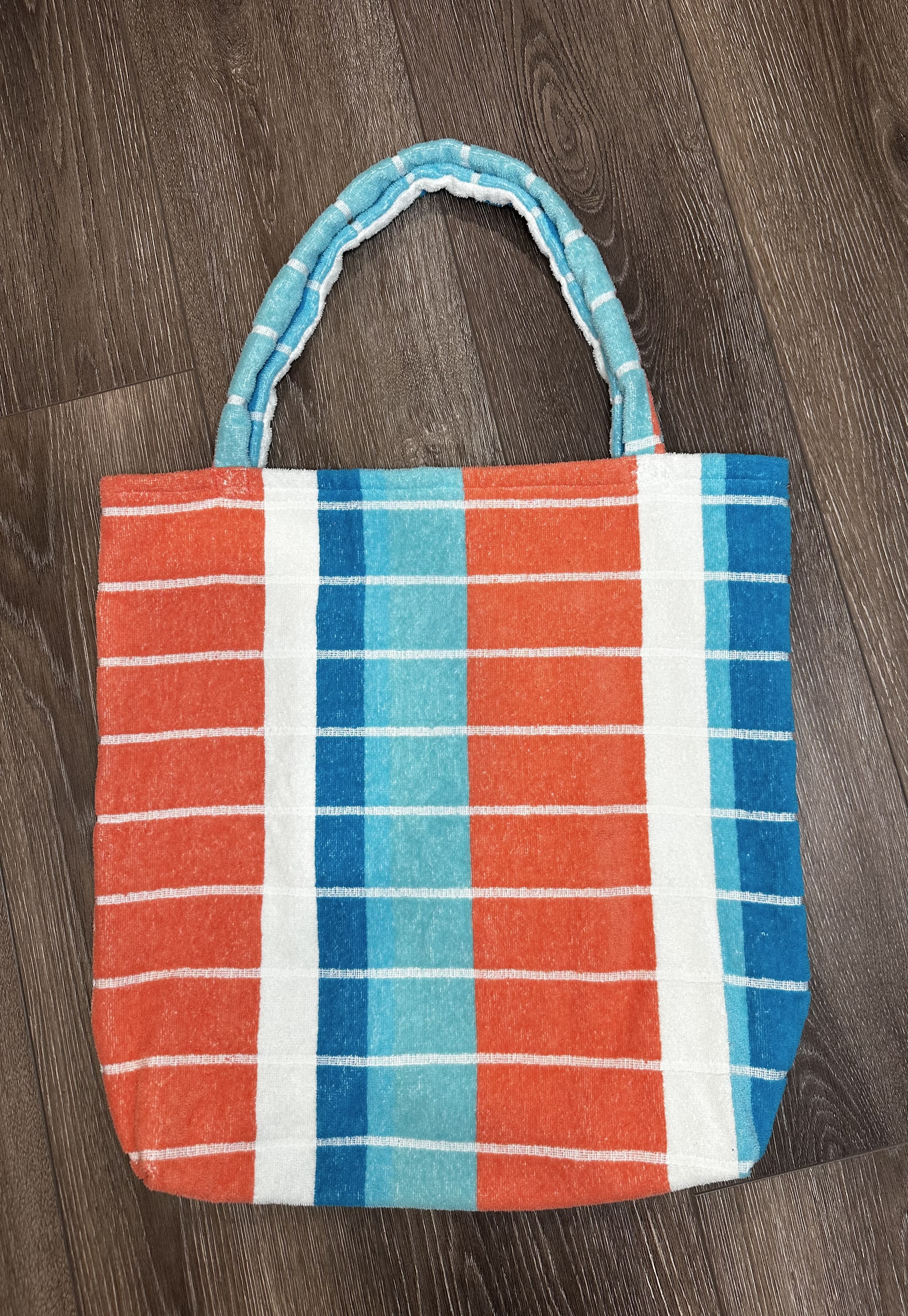 Striped Towel Tote Bag