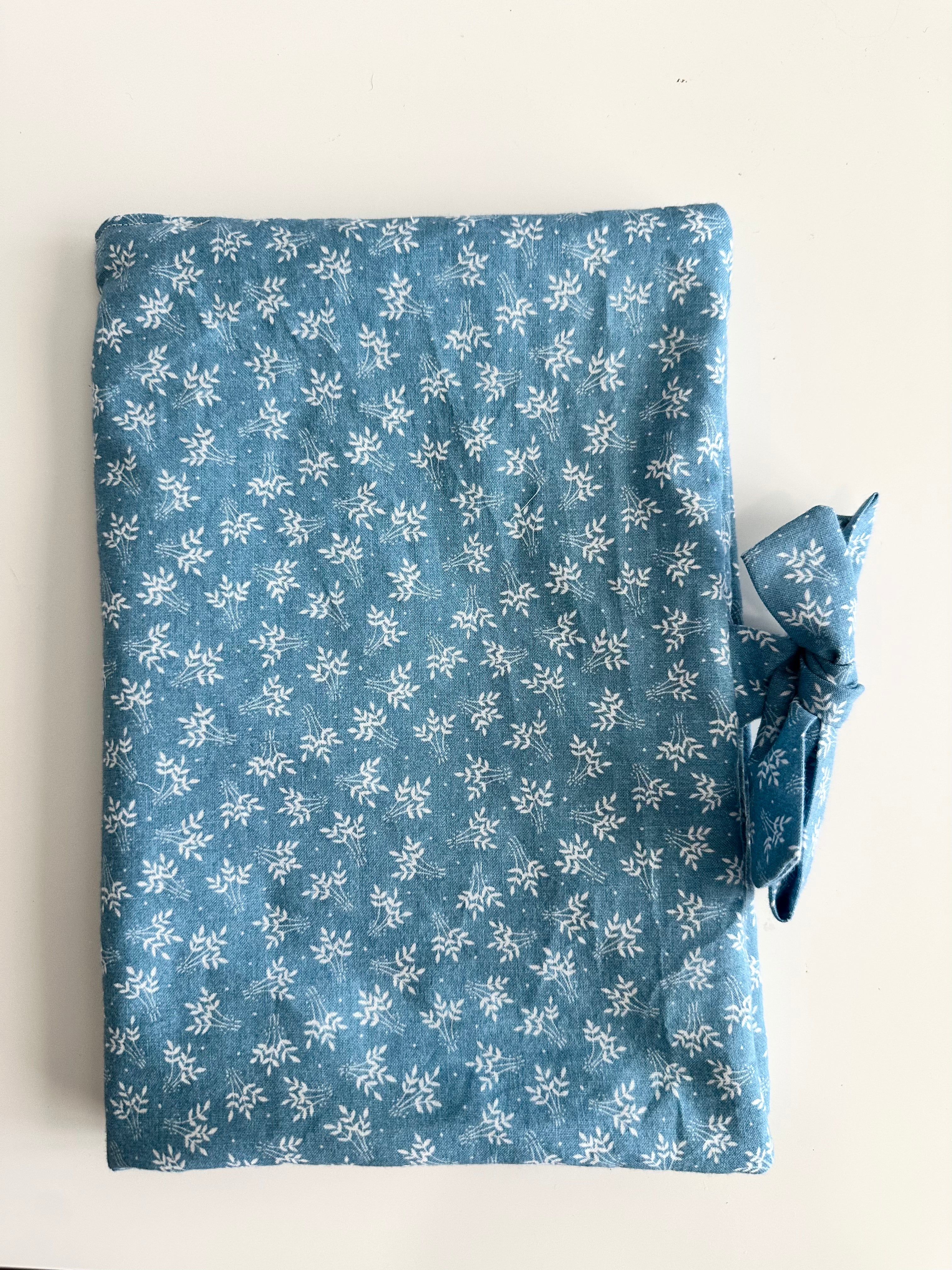 Blue Floral Cotton Diaper Clutch thumbnail 3
