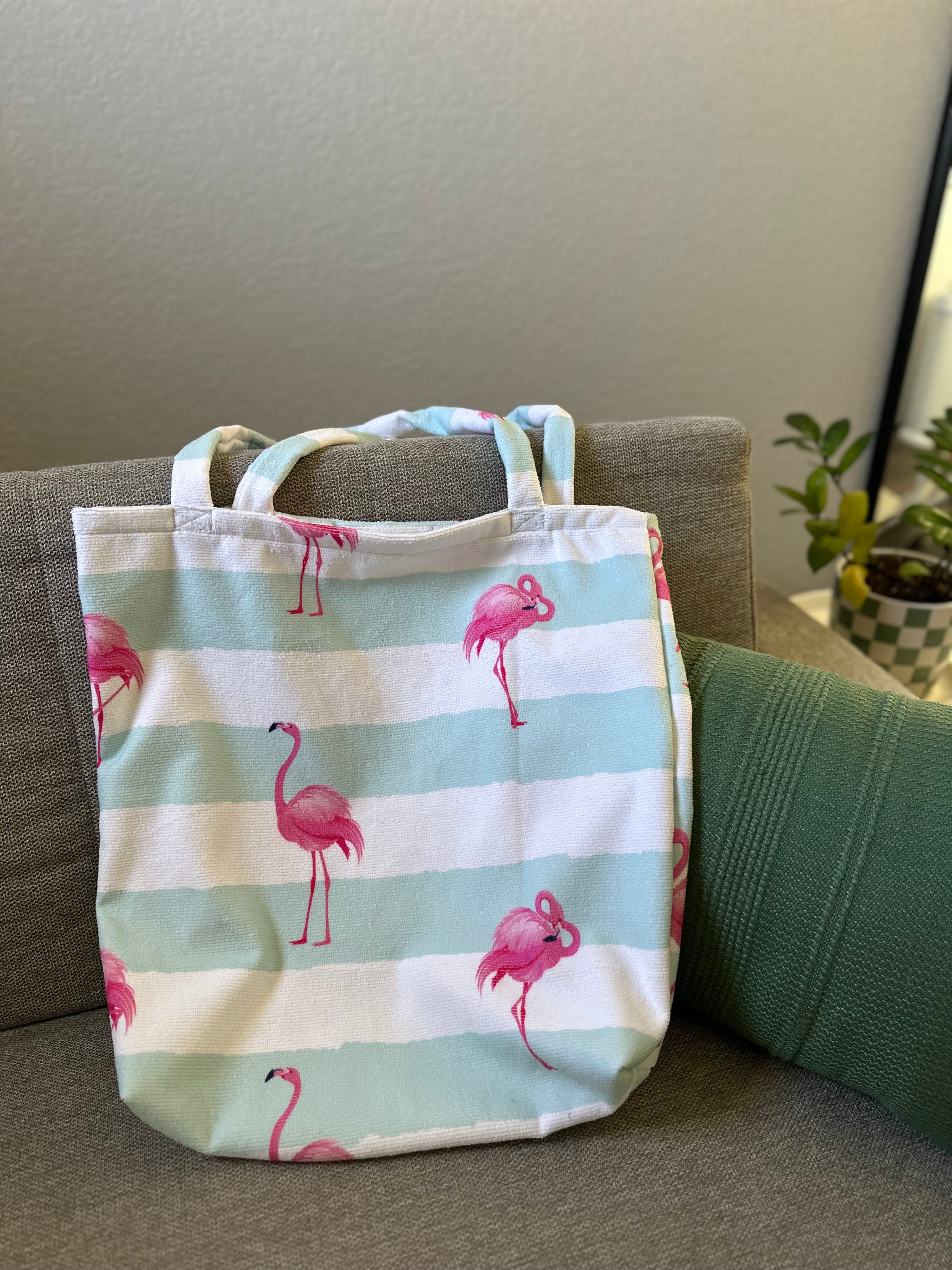 Flamingo Towel Tote Bag thumbnail 2