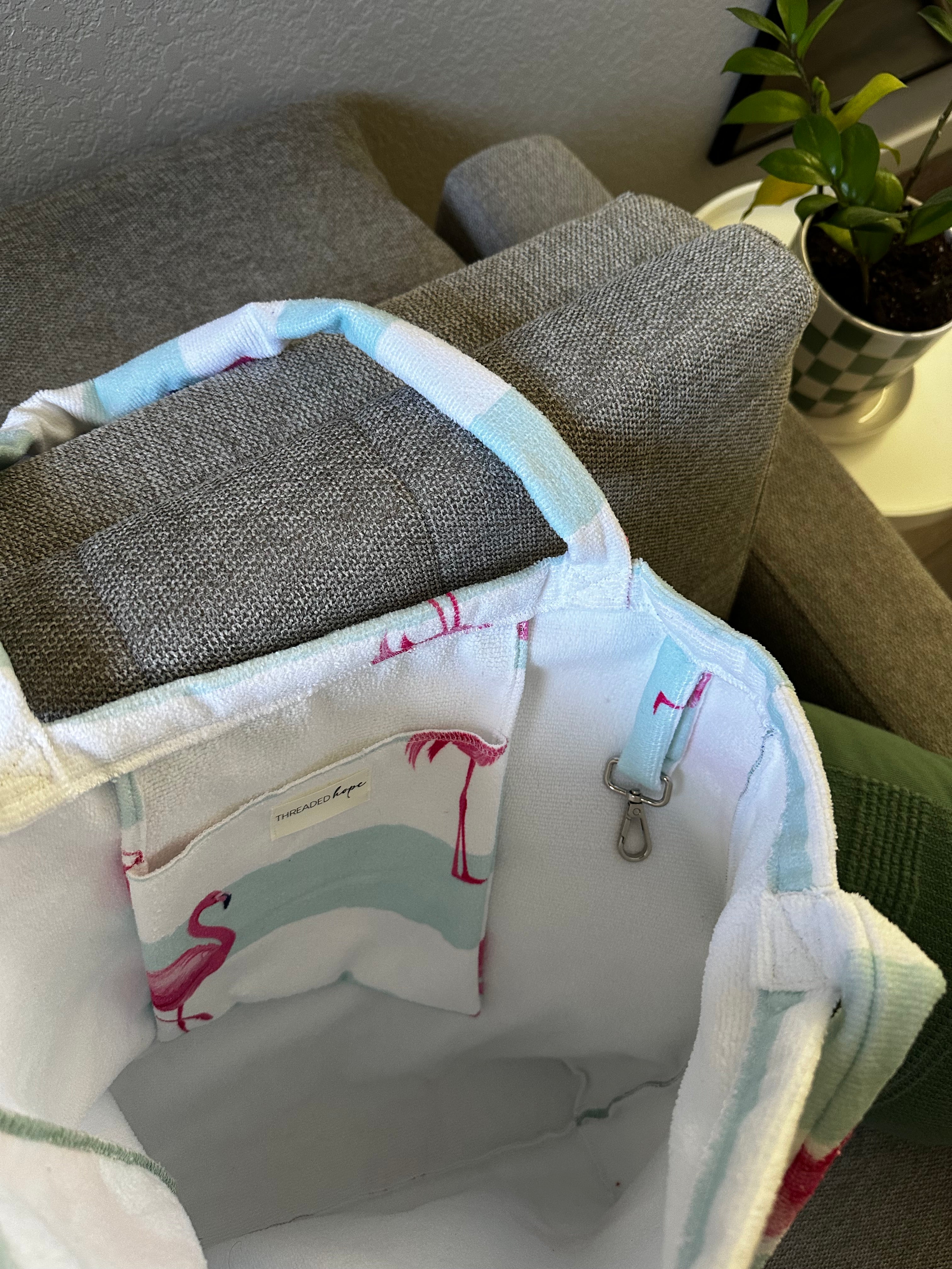 Flamingo Towel Tote Bag thumbnail 3