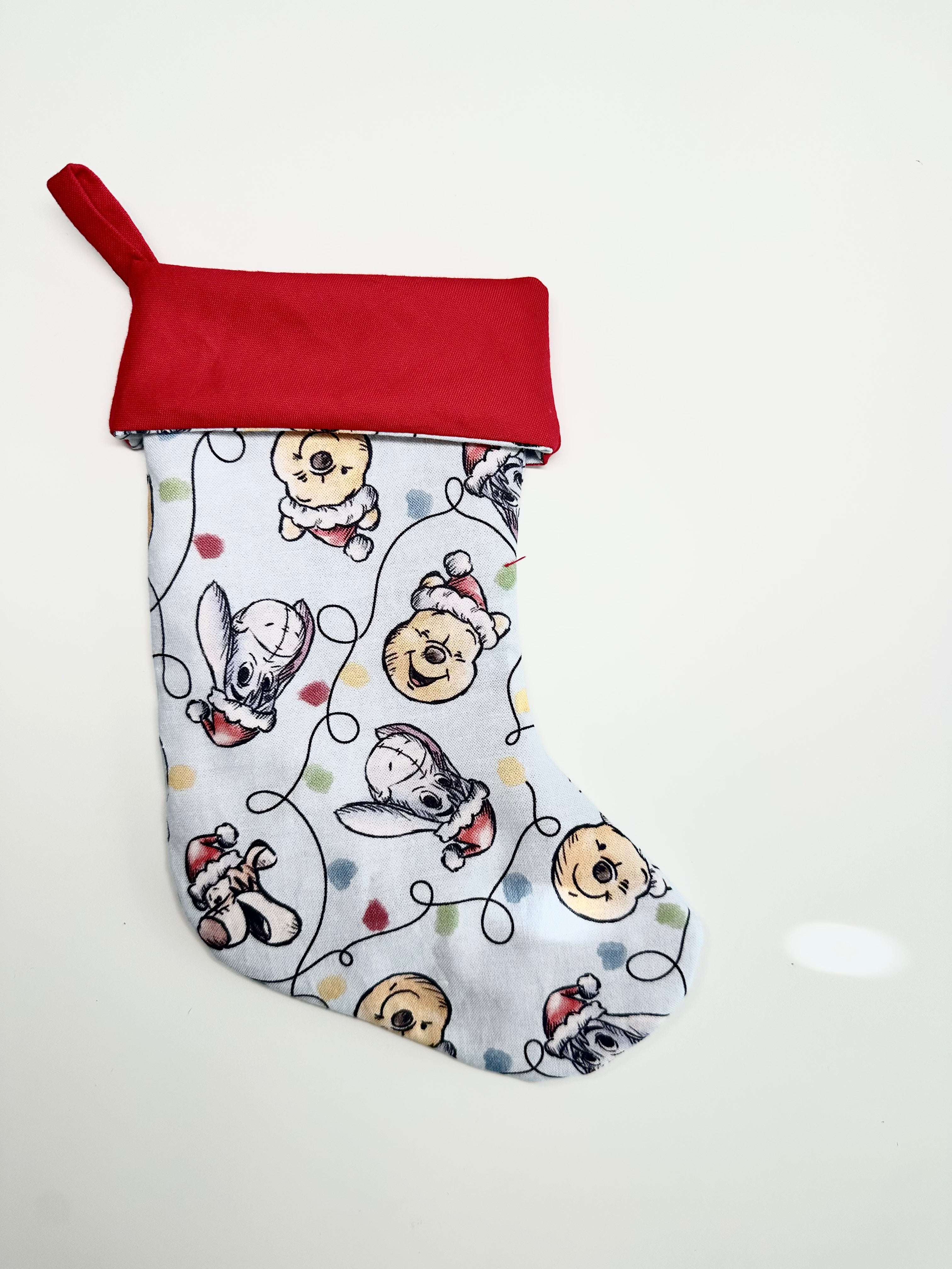 Handmade Winnie the Pooh Mini Christmas Stocking thumbnail 2