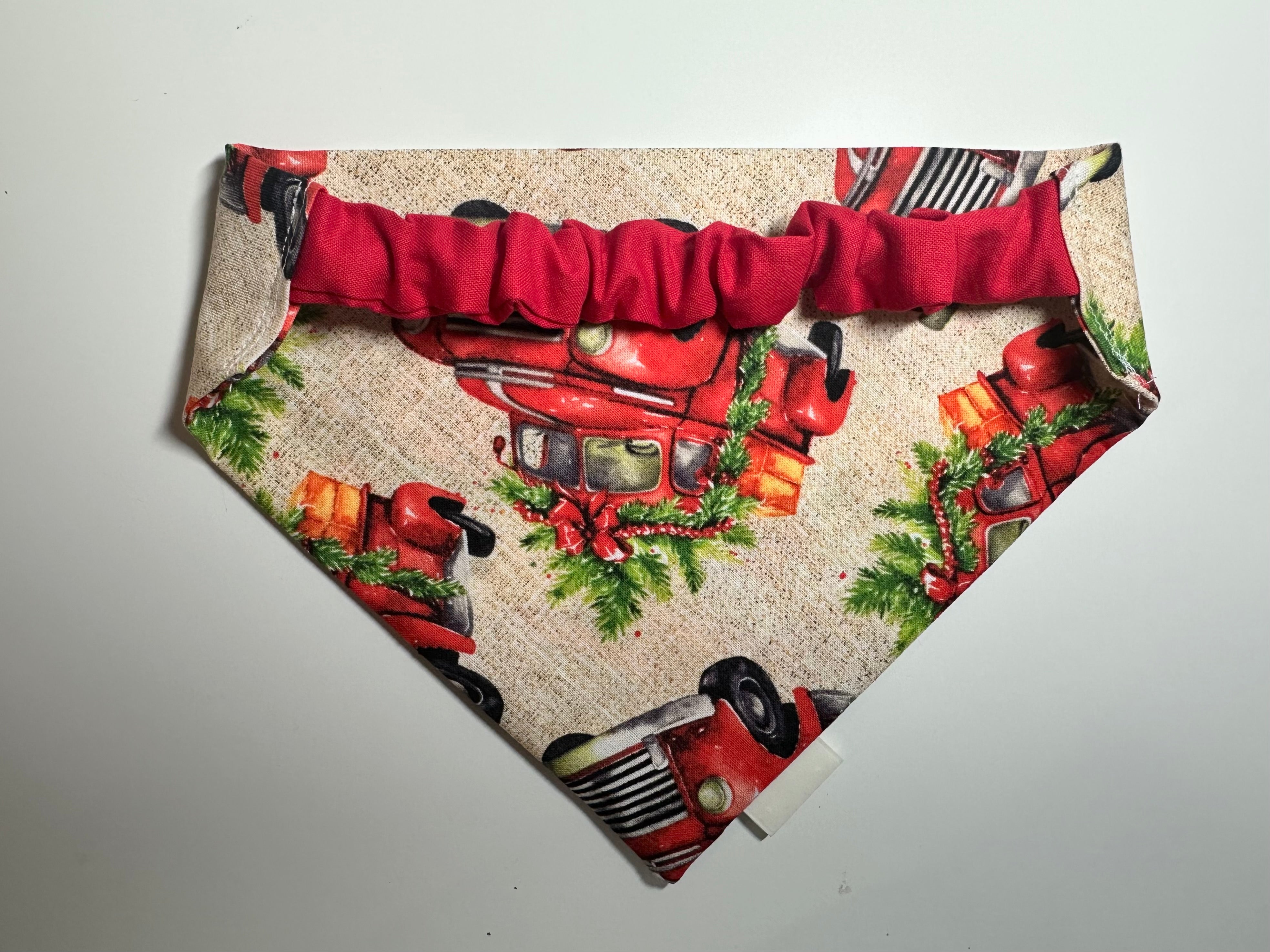 Pet Christmas Truck Scrunch Bandana thumbnail 2